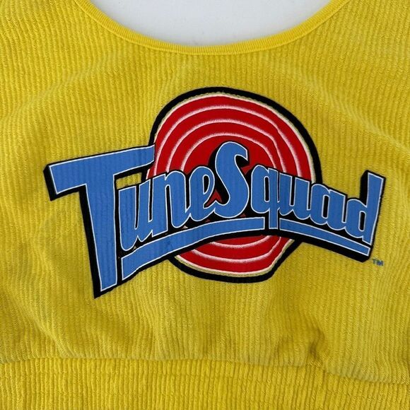 Space Jam Tune Squad Crop Top Size XXL Ribbed Retro Scoop Neck Tank Throwback - Picture 2 of 5